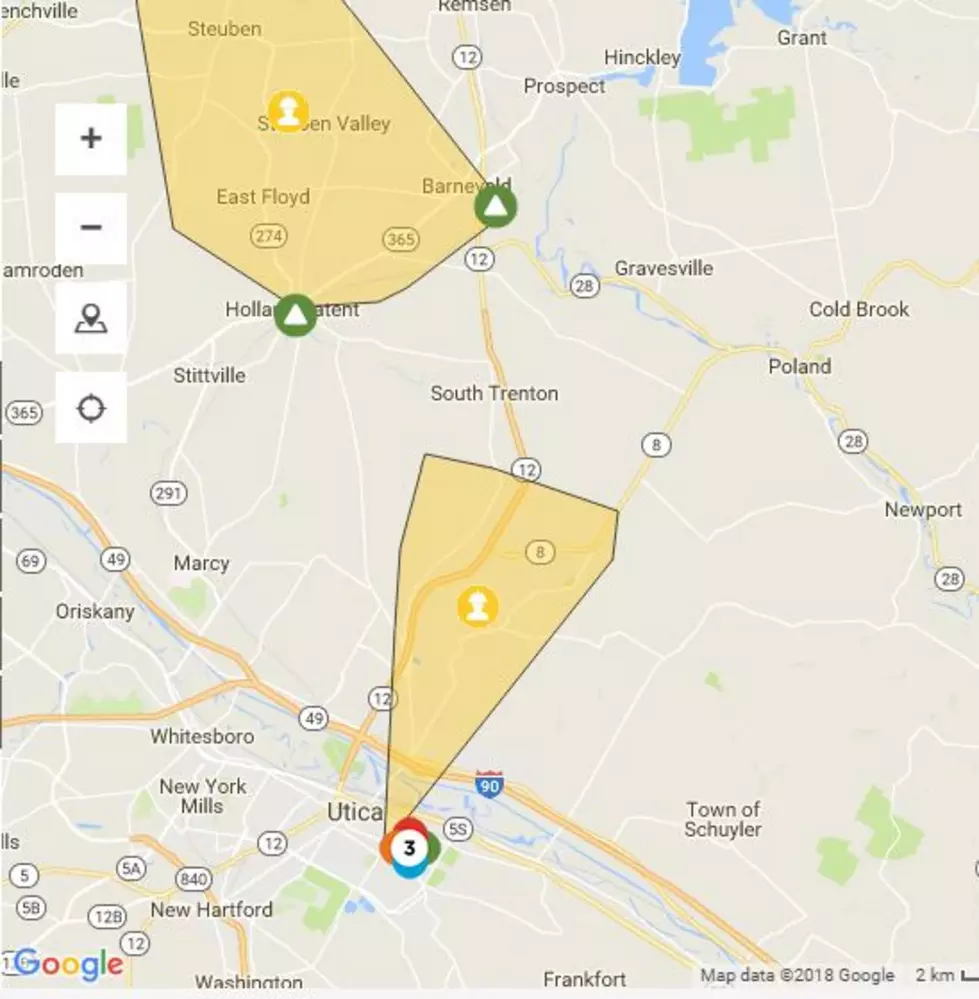 Power Outages Reported in Utica, Barneveld