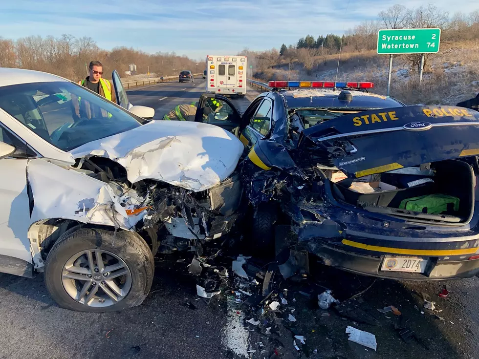 State Trooper Injured After Woman Crashes Into Cruiser