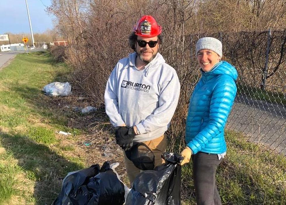 Marcy Couple Decides To Clean Up Highway Trash During Daily Walk