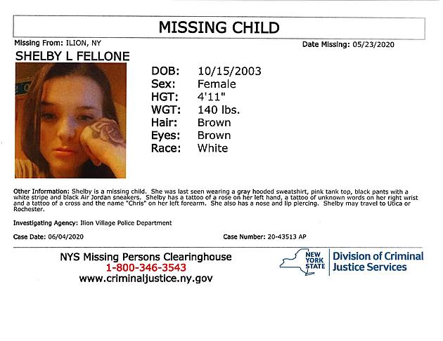 Ilion Police Looking For Missing Girl