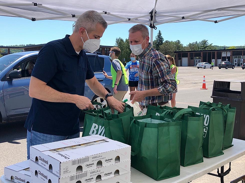 Brindisi and His Wife Hand Out Locally Sourced Food