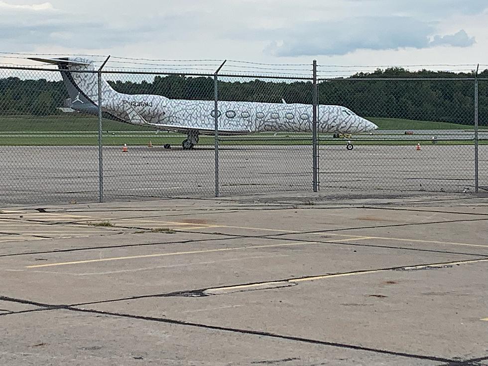 Michael Jordan Flies into Griffiss in Rome for Derek Jeter Hall of Fame Induction