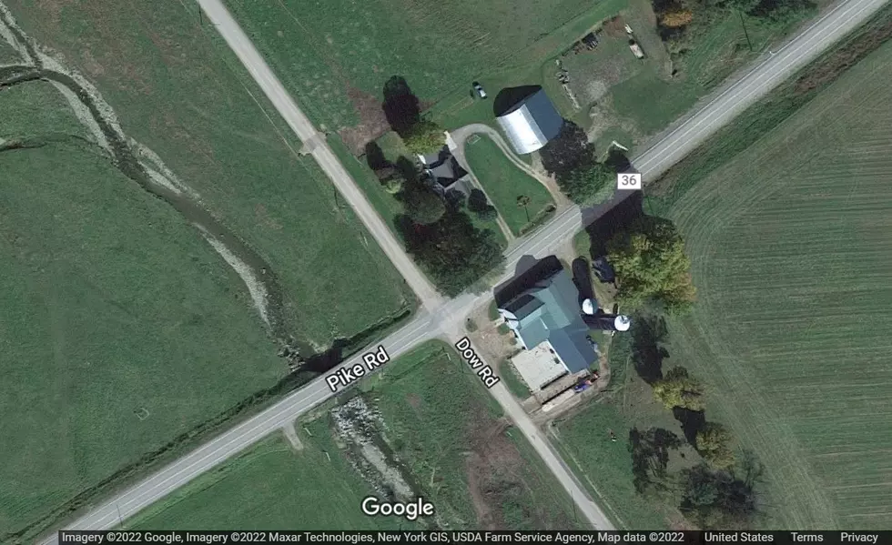 Intersection of County Route 36/Pike Road and Dow Road in Centerville, New York Photo Credit: Google Maps (March 2022)
