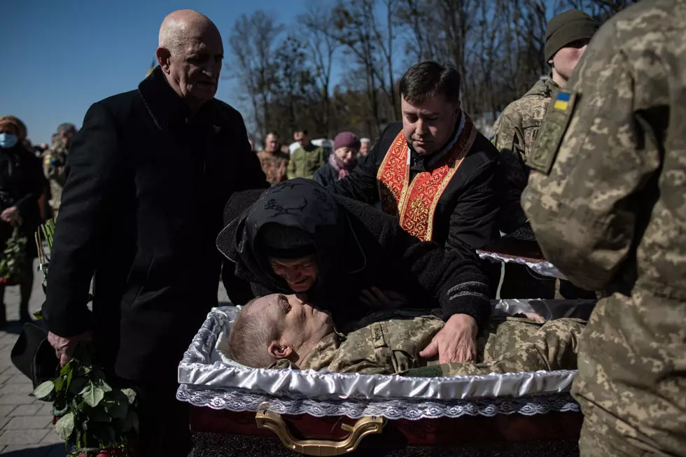 Funeral Held In Lviv For Soldier Killed At Military Base Near Yavoriv