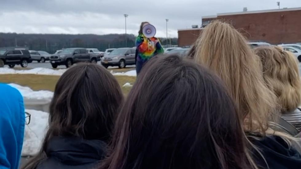 [VIDEO] Student Walkout Protesting Handling of Alleged Sexual Harassment at New Hartford HS