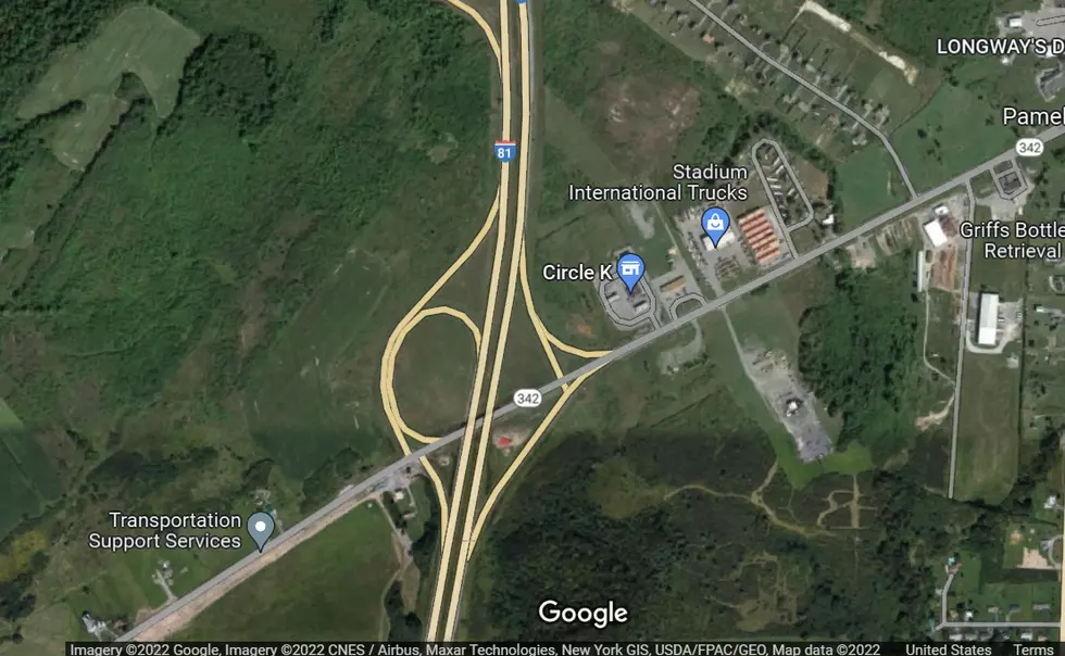 State Route 342 and I-81 in Pamelia, New York via Google Maps (May 2022)