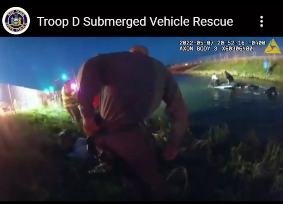 To The Rescue: NYSP Video of Driver After Crashing Into Pond