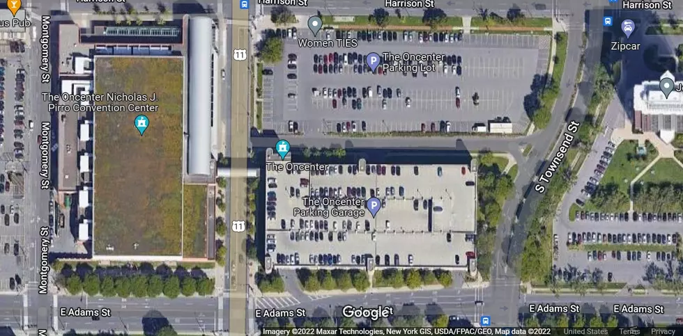 Syracuse Oncenter Aerial View Photo via Google (September 2022)
