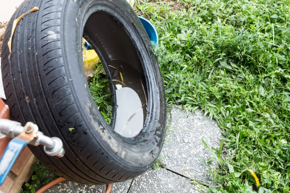 Experts say standing water, even the small amount that can collect in an old tire, are a common breeding ground for mosquitos. photo credit: Canva