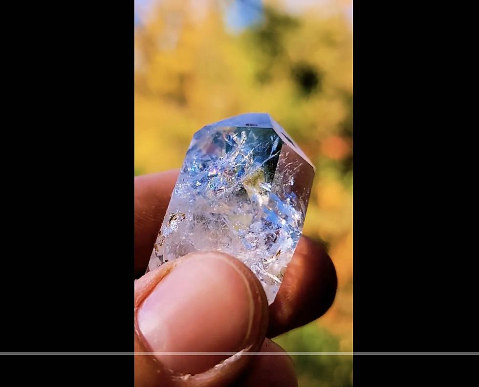 Extremely Large Herkimer Diamond Found by Mineral Hunter 
