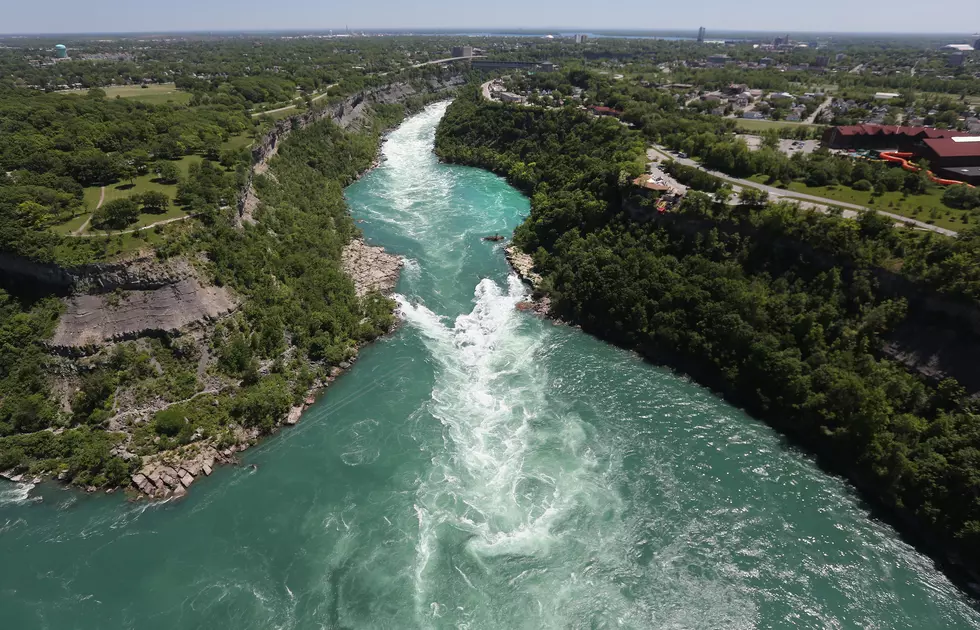 Aerials of U.S.-Canada Border Along The Niagara River