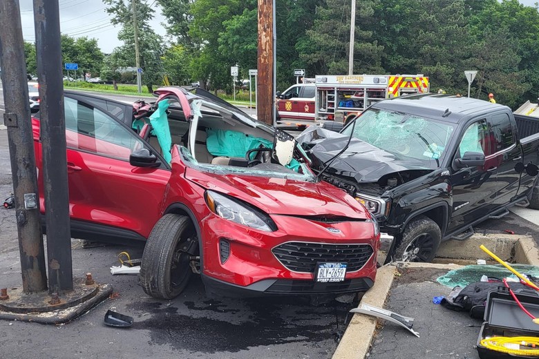 Jaws of Life Used in Devastating New Hartford Car Crash 
