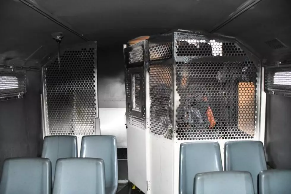 State Police are investigating a fire that damaged a NYS Corrections bus. credit: NYSP