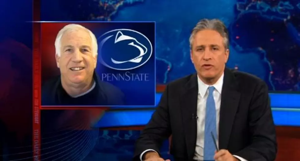 Jon Stewart Reacts to Jerry Sandusky NBC Interview