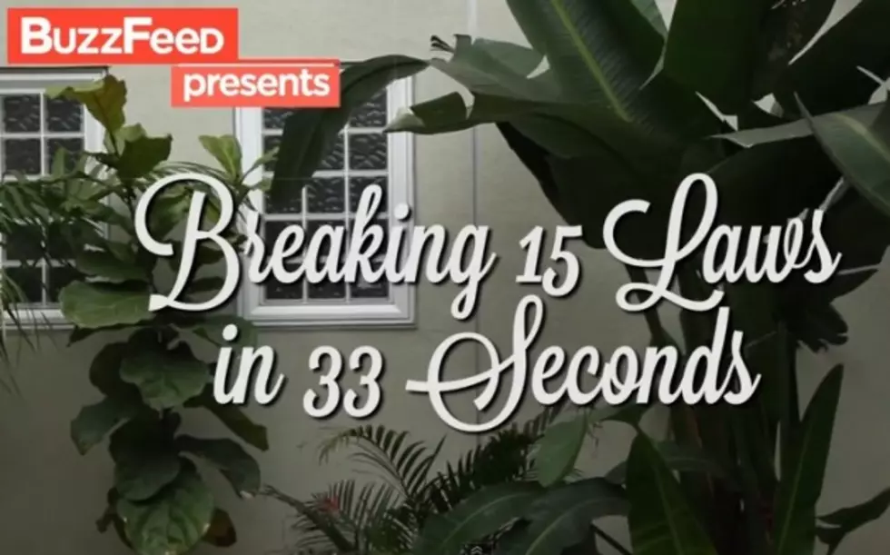 How To Break 15 Laws In Just 33 Seconds