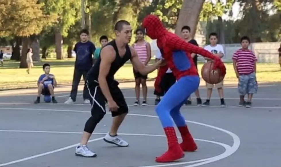 Watch Streetballer Grayson &#8216;The Professor&#8217; Boucher Own People On The Basketball Court As Spiderman [Video]
