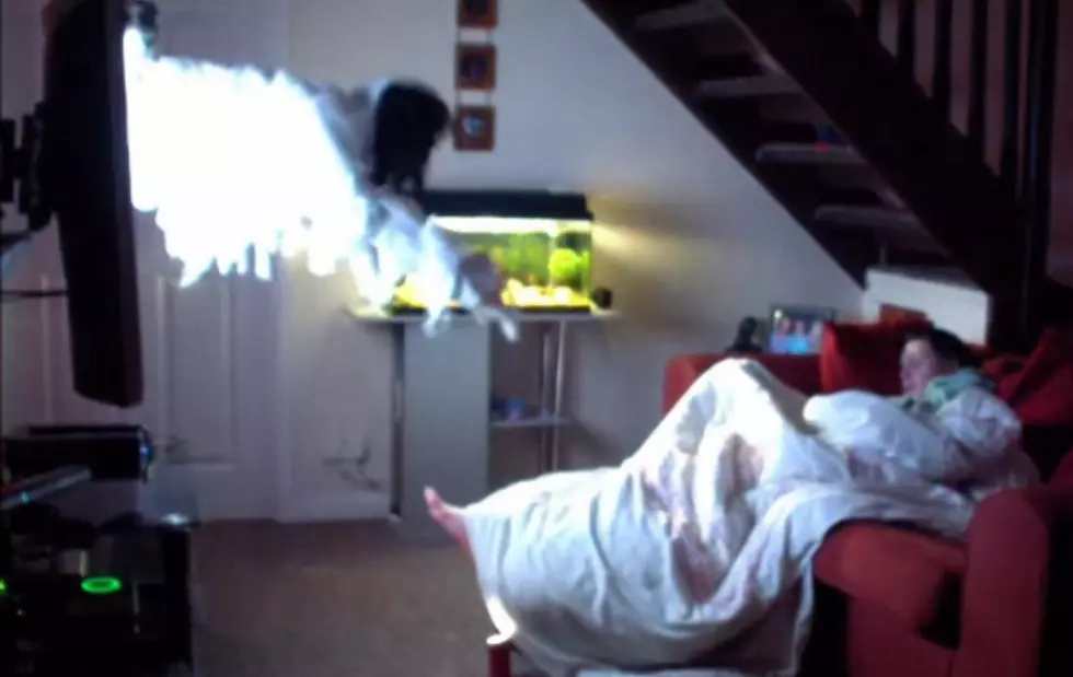 See James Williams&#8217; Ring/Grudge Style Wake Up Prank &#8211; A Ghost Comes Out Of The TV [VIDEO]