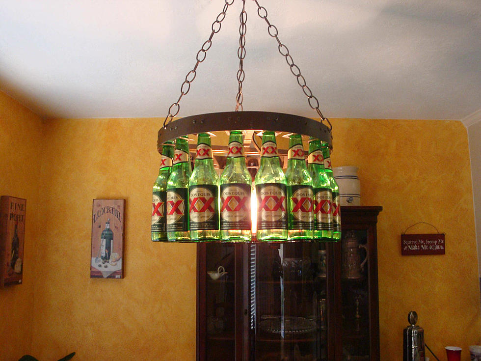 Become The Proud Owner Of A Beer Bottle Chandelier