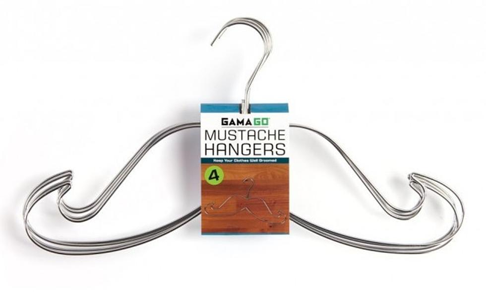 Hang Your Wardrobe Up With A Mustache Cloth Hanger