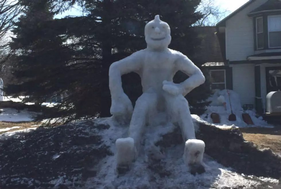 Snowman Wearing Out His Welcome [PHOTOS]