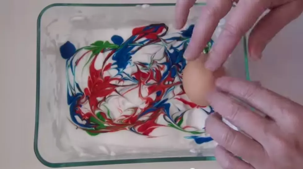 Coloring Easter Eggs With Shaving Cream [VIDEO]