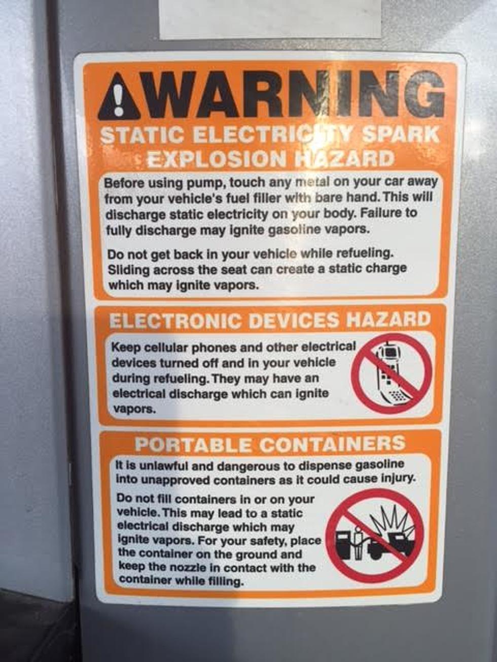 Cell Phone Danger At The Gas Pumps