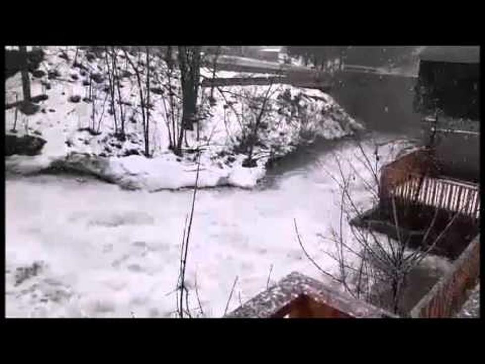 See The Beauty of a New York Winter as Falls at Burrville Cider Mill Rage [VIDEO]