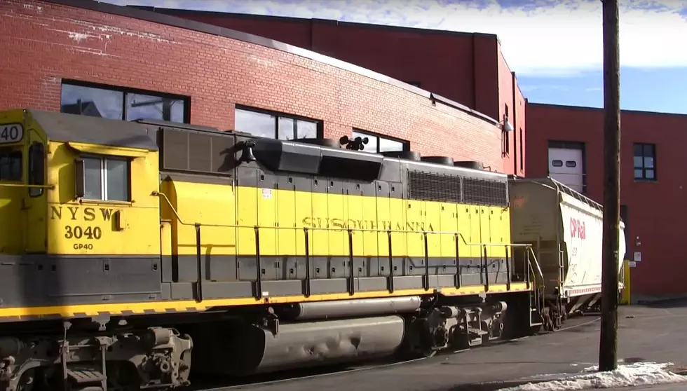Watch Train Pull Into Brewery