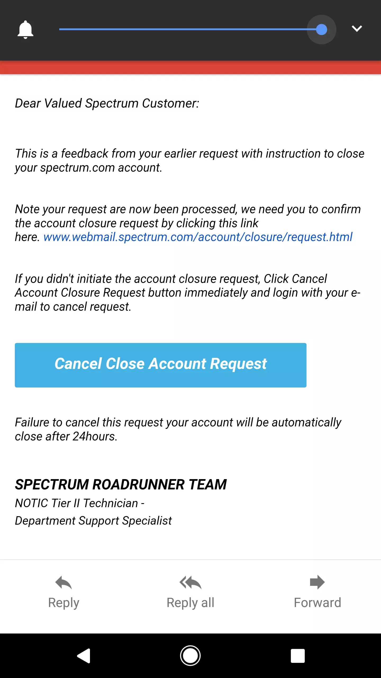 New Email Scam Targeting Spectrum And Roadrunner Customers