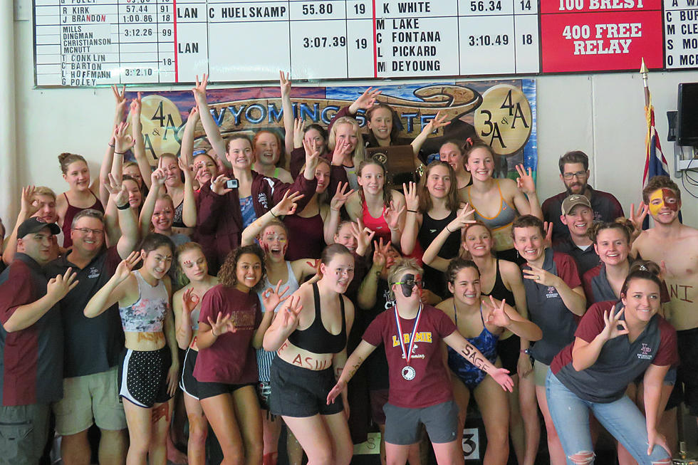 Laramie Completes 3-Peat at 4A Girls State Swim Championships