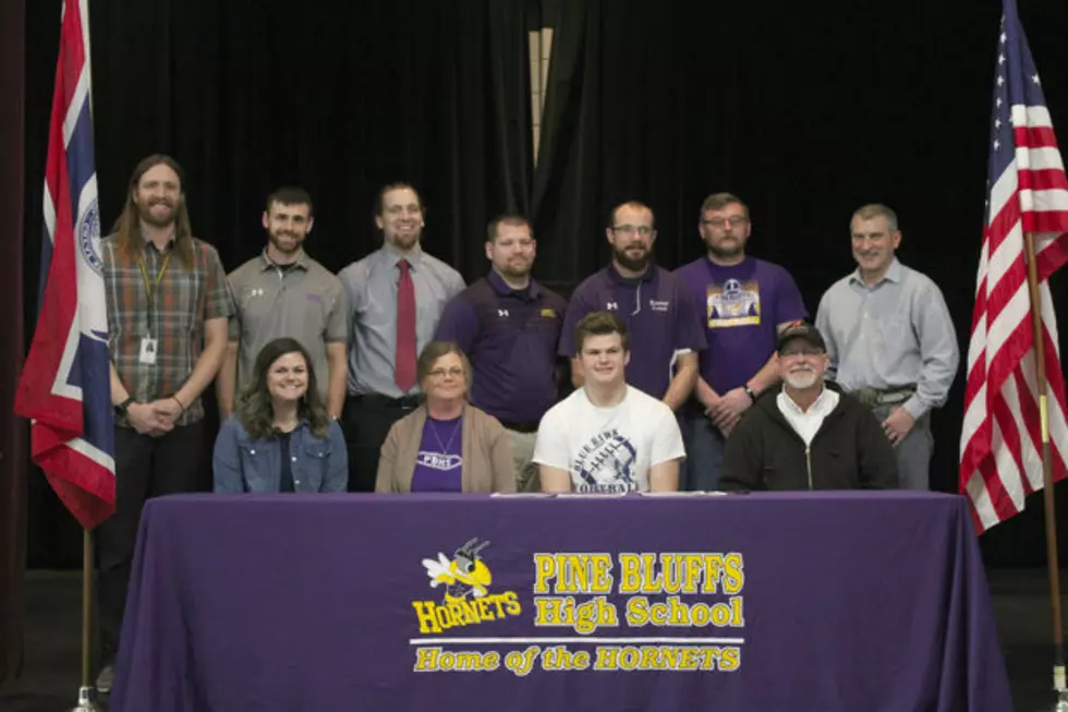 Brian Steger of Pine Bluffs Signs with Dickinson St.