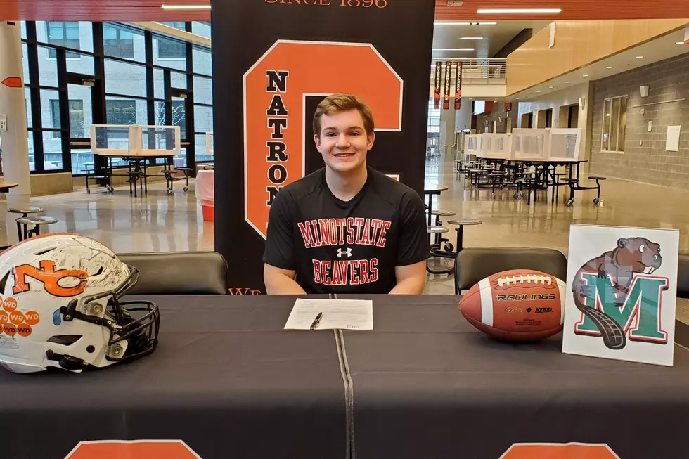 Natrona’s Brady Dutcher Signs with Minot St. for Football