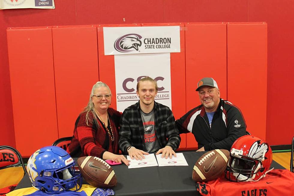 Kaden Dower of St. Stephens/Shoshoni Inks with Chadron State