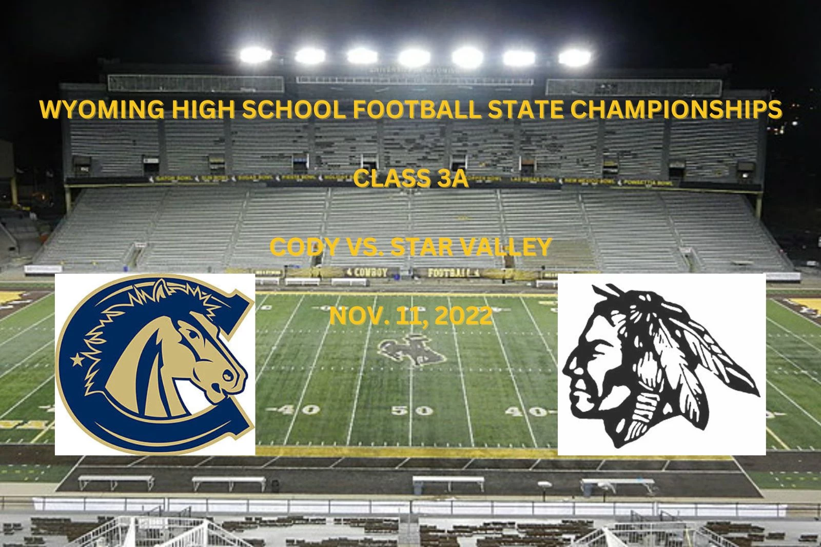 2022 Wyoming High School Football State Championships in Laramie