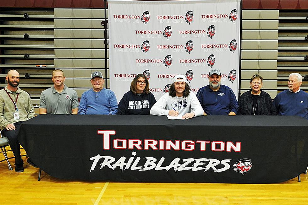 Ty Bennick of Torrington Signs with Dickinson St. for Football