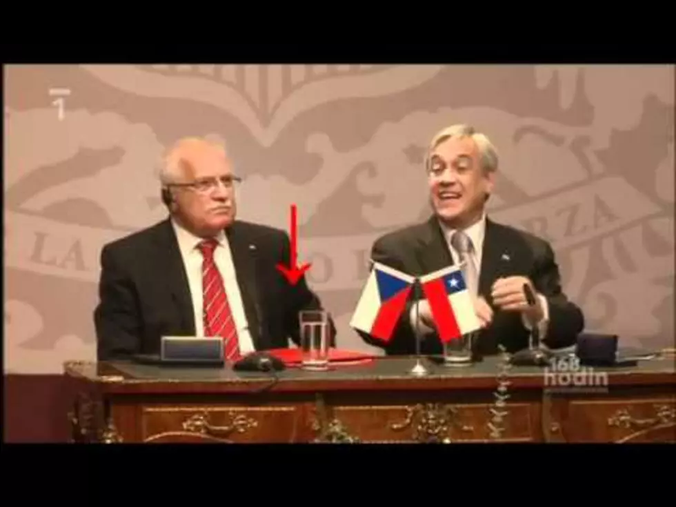 President Of Czech Republic Steals Pen [VIDEO]