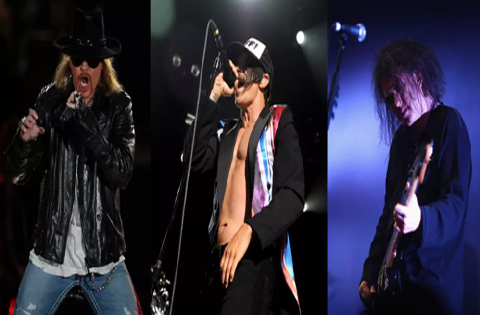 Guns N’ Roses, Red Hot Chili Peppers, The Cure Nominated for Rock and Roll Hall of Fame