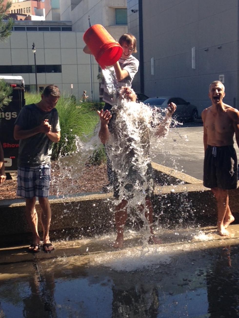 Free Beer & Hot Wings Morning Show Accomplish the ALS Ice Bucket Challenge!