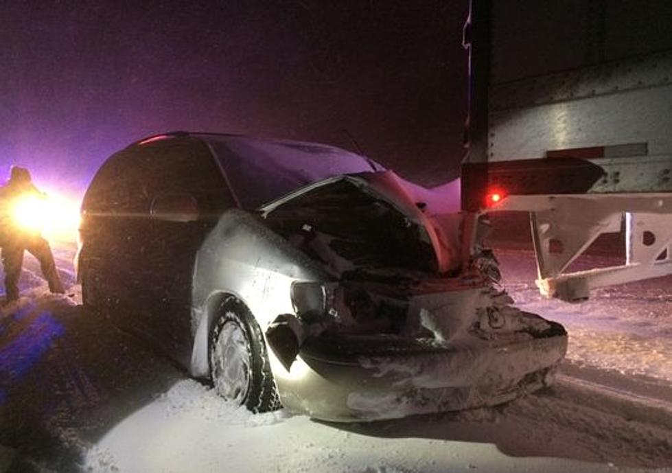 Free Beer &#038; Hot Wings: Minivan Rear-Ends Semi, Gets Dragged 16 Miles in Northern Michigan [Video]