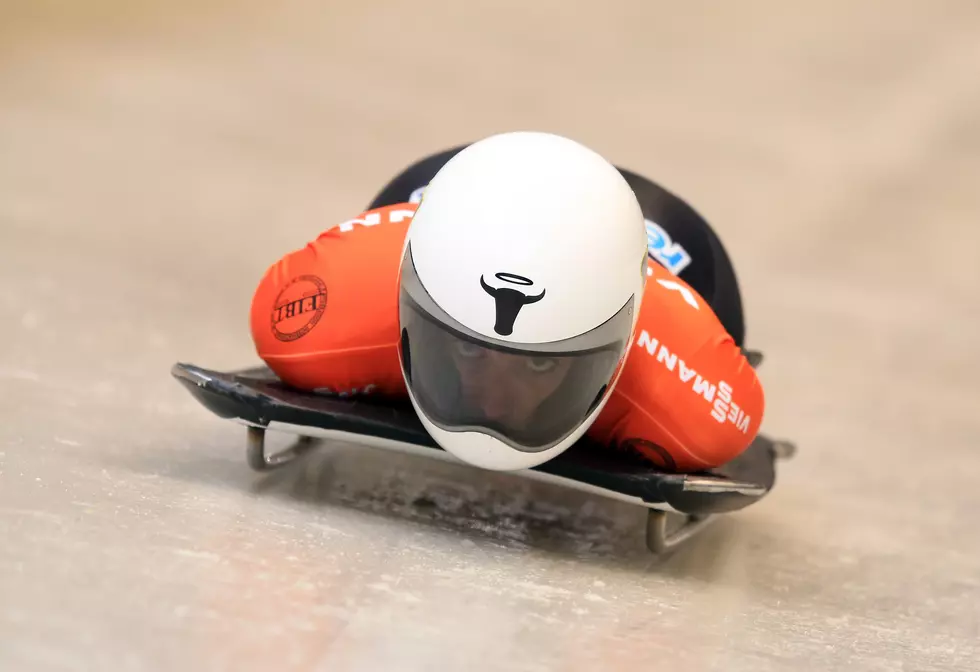 Woman Competing In Skeleton Hits Broom In Middle of the Track [Video]