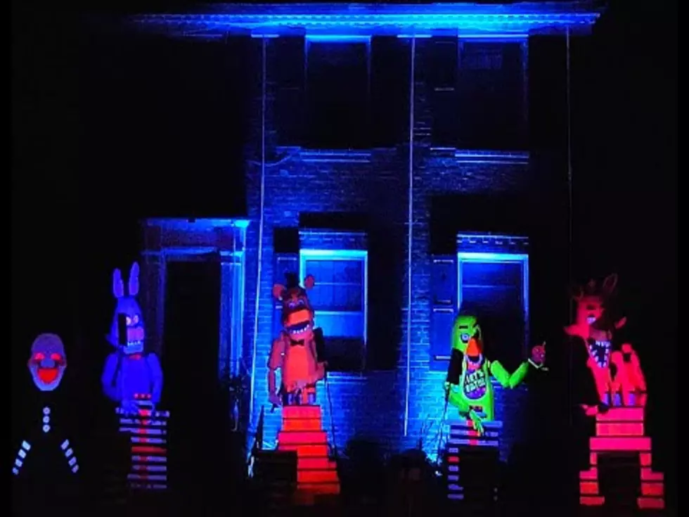 This Five Nights At Freddy’s Halloween Light Show is Fantastically Creepy
