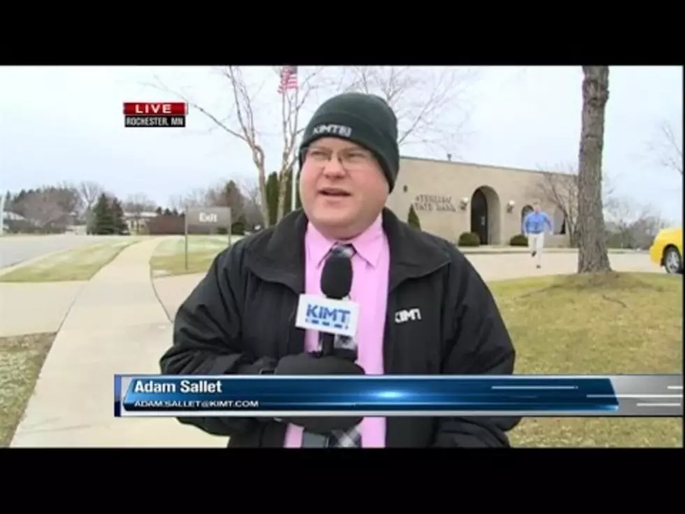 A Robber Runs Past A Live News Report On A Bank Robbery [Video]