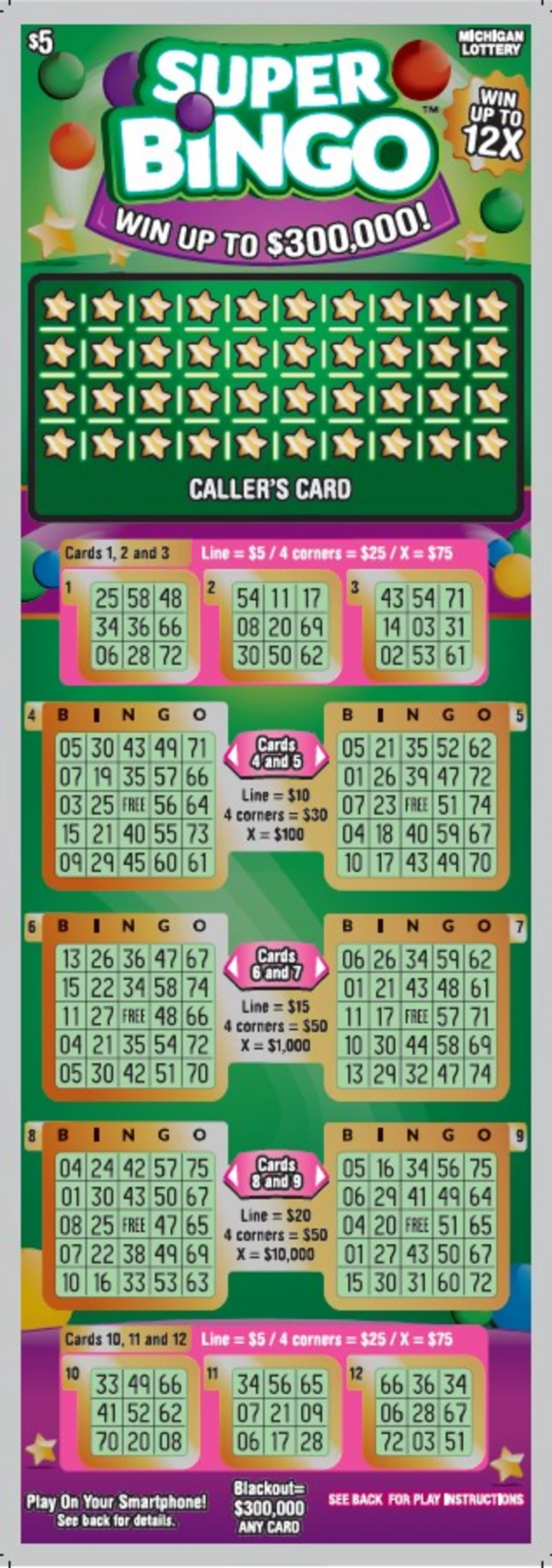 Michigan lottery second chance bingo