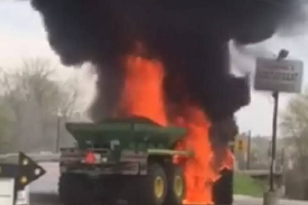 Tractor Fire Closes Ionia Road [Video]