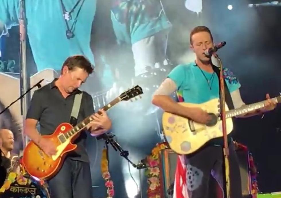 Michael J. Fox Performs ‘Earth Angel’ and ‘Johnny B. Goode’ With Coldplay