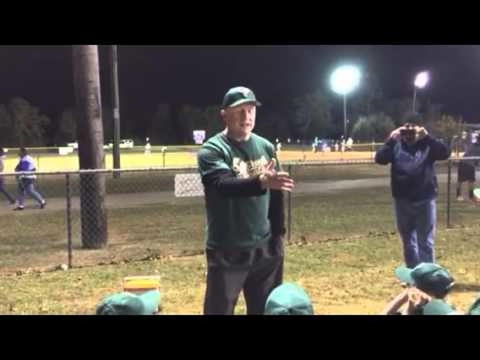 This Little League Coach Is Super Serious During His Pregame Speech To His Team