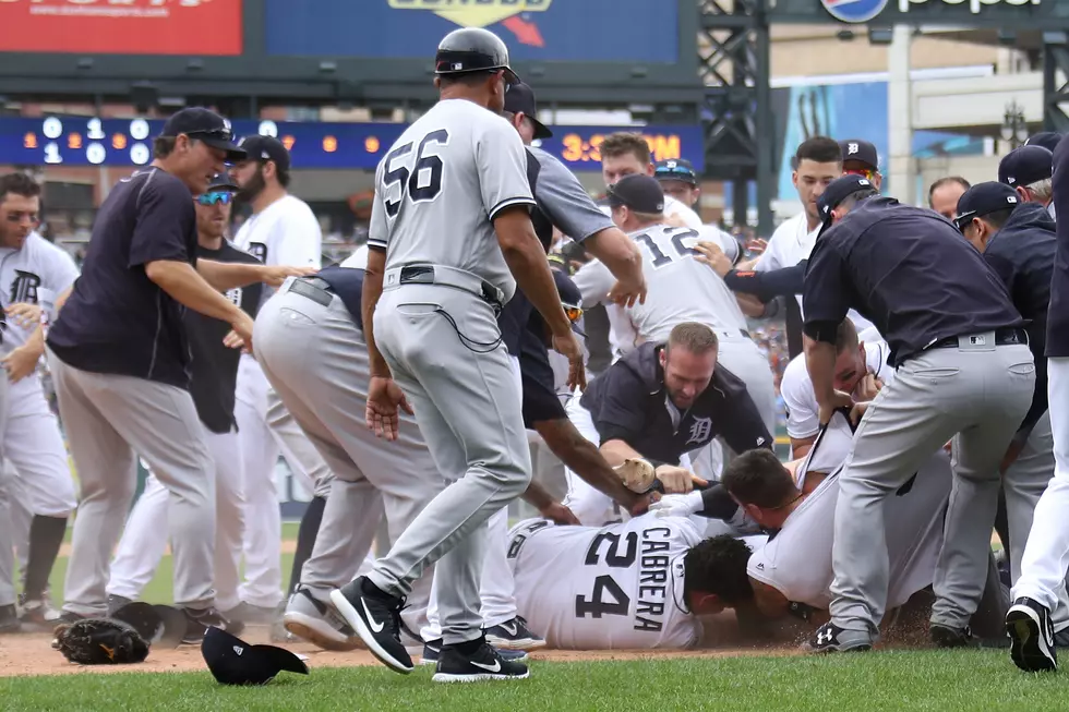 Miguel Cabrera Punches Yankees Catcher, Sparks Bench-Clearing Brawl