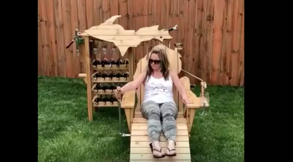 This Michigan-Shaped Lawn Chair Pours Your Wine For You [VIDEO]