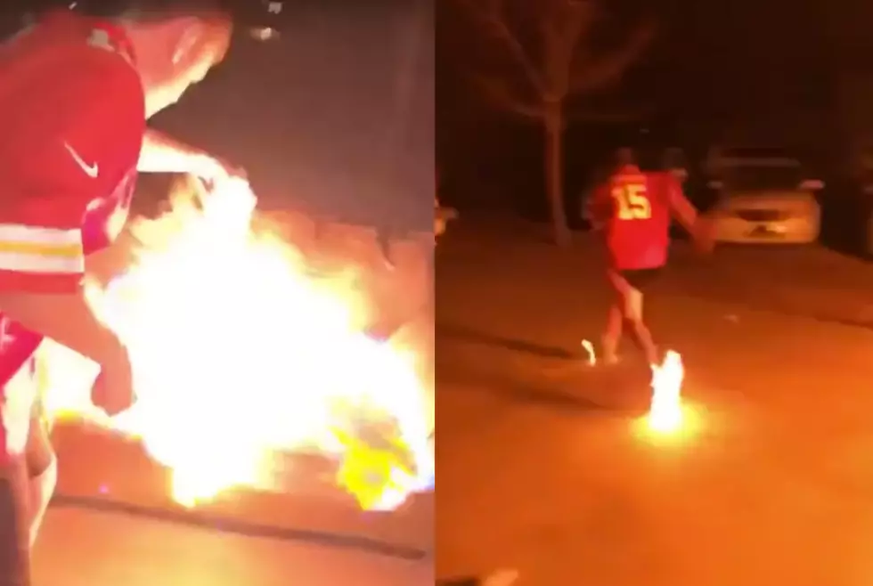Chiefs Fan Celebrates Super Bowl Win By Lighting Himself On Fire