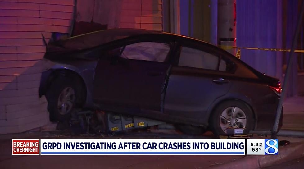 Car Crashes into Building Late Sunday Night in SE Grand Rapids